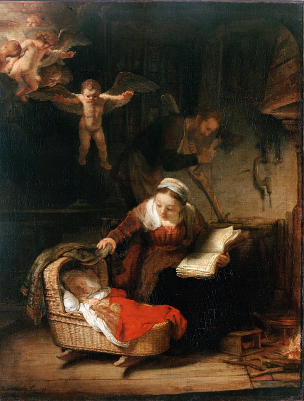 Рембрандт, Харменс ван Рейн - Святое семейство (1645)
